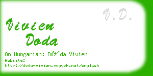 vivien doda business card